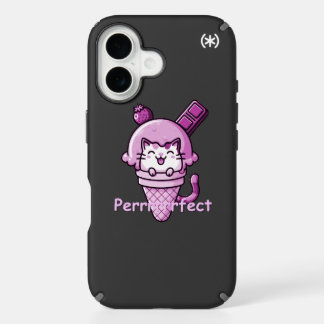 Cat in Cone Perfect Pink  iPhone 16 Case