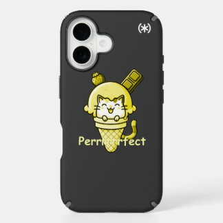 Cat in Cone Perfect Yellow  iPhone 16 Case