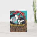 Cat in Easter Basket Note Card
