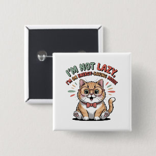 Cat in Energy Saving Mode Button