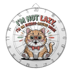 Cat in Energy Saving Mode Dart Board