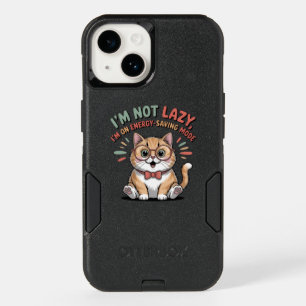 Cat in Energy Saving Mode OtterBox iPhone 14 Case