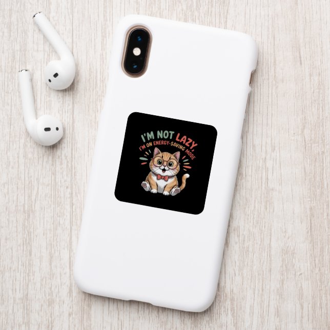 Cat in Energy Saving Mode Patch (On Phone Back)