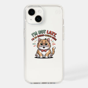Cat in Energy Saving Mode Speck iPhone 14 Case