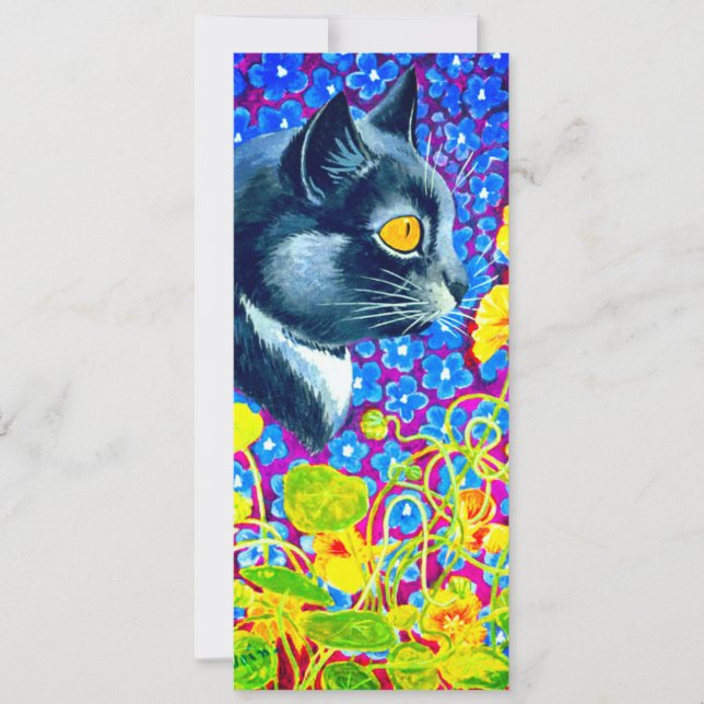 Cat in Flowers Invitation (Front)