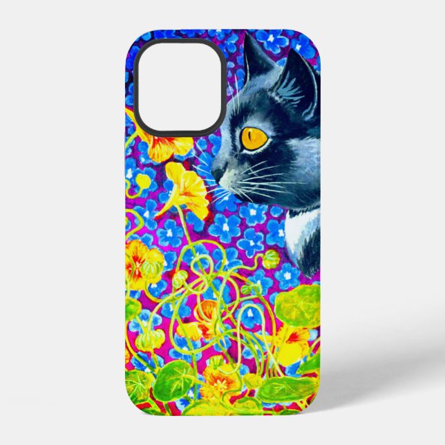 Cat in Flowers Iphone Case (Back)