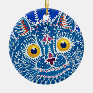 Cat in Gothic Style, Louis Wain Ceramic Ornament