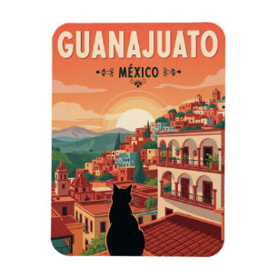 Cat in Guanajuato Mexico Magnet