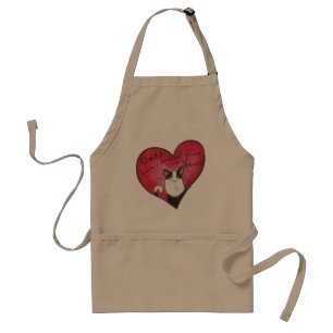 Cat in Heart Adult Apron