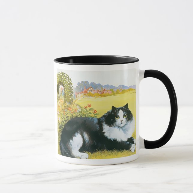 Cat in His Garden Gift Mug (Right)