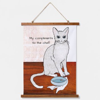 Cat in Kitchen Pays Compliments to Chef