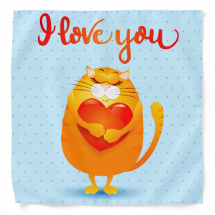 Cat in Love Bandana