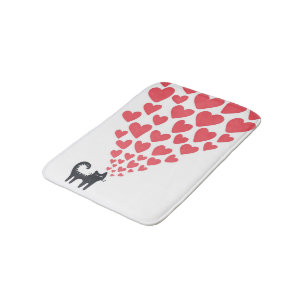 Cat in Love Bath Mat
