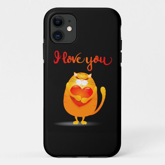 Cat in Love iPhone / iPad case (Back)