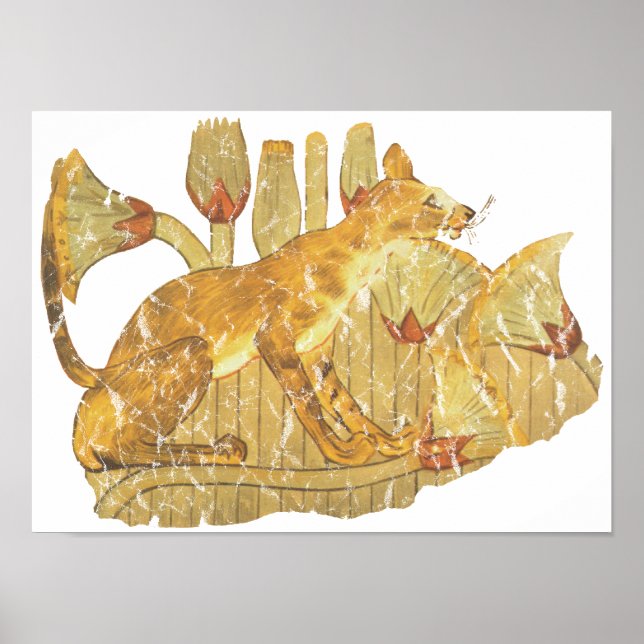 cat in marsh poster (Front)