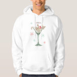Cat in Martini Glass Hoodie