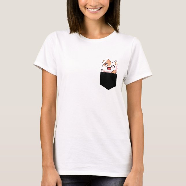 Cat In My Pocket T-Shirt (Front)
