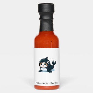 Cat in Orca Costume Hot Sauces