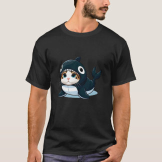 Cat in Orca Costume T Shirt