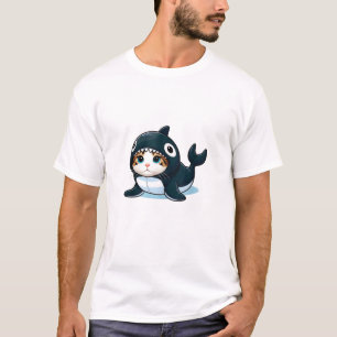Cat in Orca Costume Tank Top