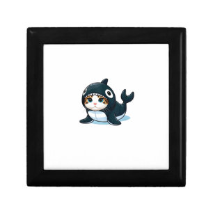 Cat in Orca Costume Tank Top Gift Box
