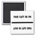 Cat In/out Magnet at Zazzle