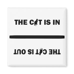 Cat In/Out Magnet