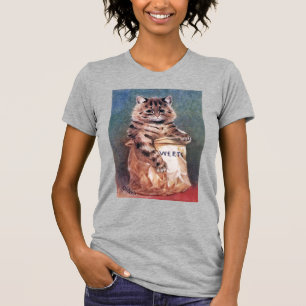 Cat in Paper Bag, Louis Wain T-Shirt