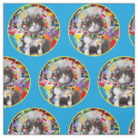 Cat In Party Cone Fabric