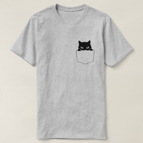 Cat In Pocket T_Shirt