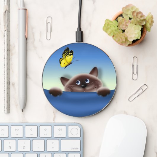 Cat in Pocket Wireless Charger (Desk)