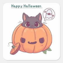 Cat in Pumpkin Halloween Sticker 🎃🐱 | Cute Spook