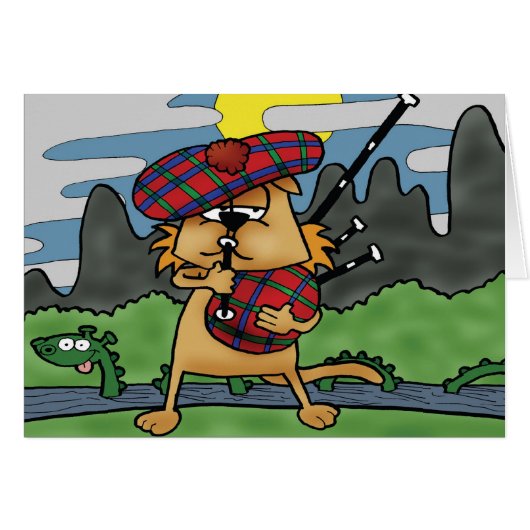 Cat in Scotland Cards (Front Horizontal)
