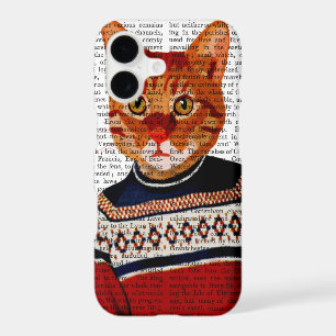 Cat in Ski Sweater 2 iPhone 17 Case