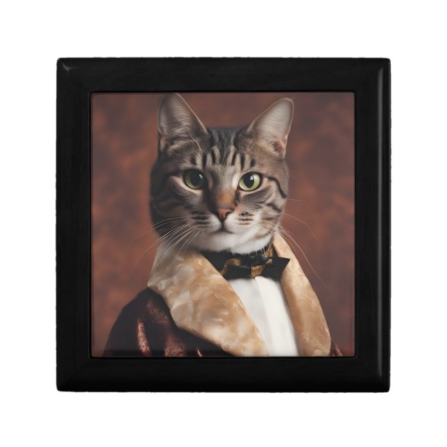 Cat in Smoking Jacket Gift Box (Front)
