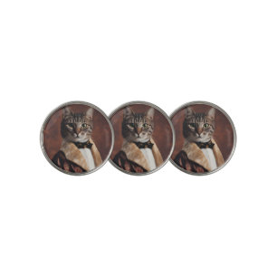 Cat in Smoking Jacket Golf Ball Marker