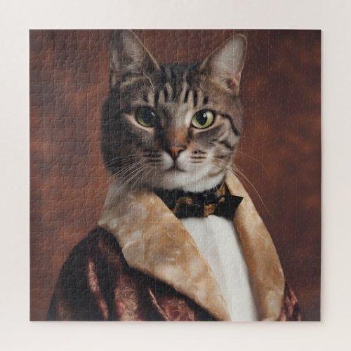 Cat in Smoking Jacket Jigsaw Puzzle