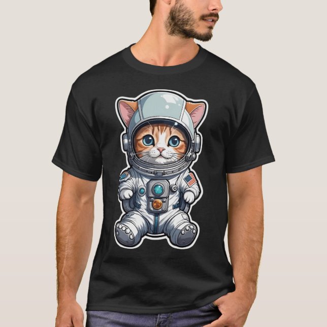 Cat In Space T-Shirt (Front)