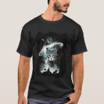 Cat In Space UFO Alien Science Fiction Fan T-Shirt