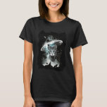 Cat In Space UFO Alien Science Fiction Fan T-Shirt