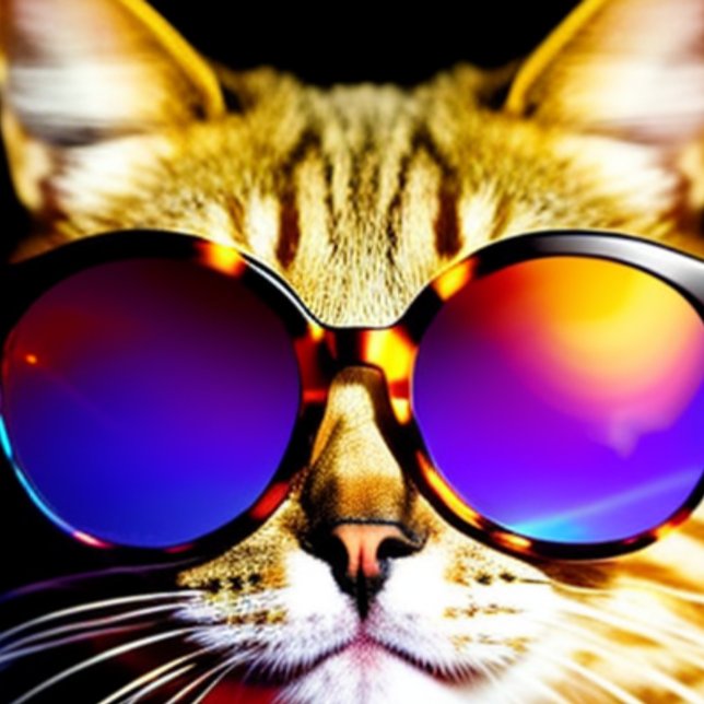  Cat in Sunglasses  Head Face T-Shirt  (Creator Uploaded)