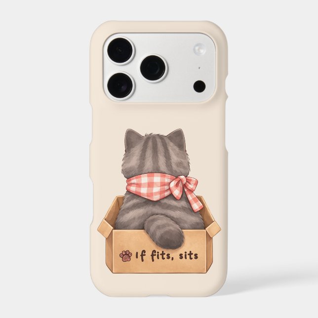 Cat in The Box iPhone Case (Back)