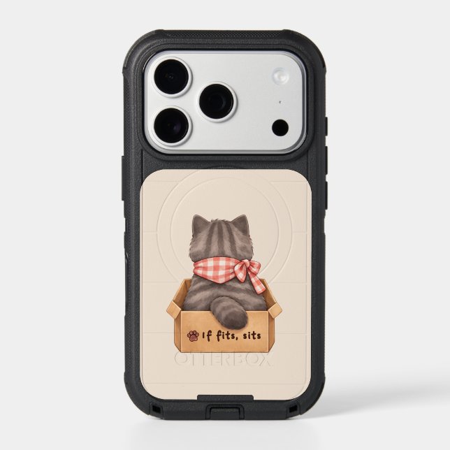 Cat in The Box iPhone Case (Back)