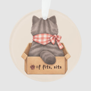 Cat in The Box Ornament