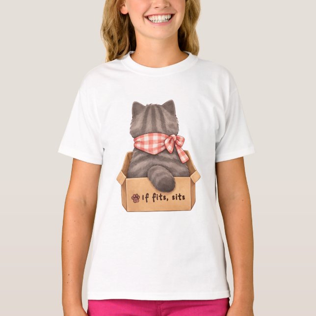 Cat in The Box T-Shirt (Front)