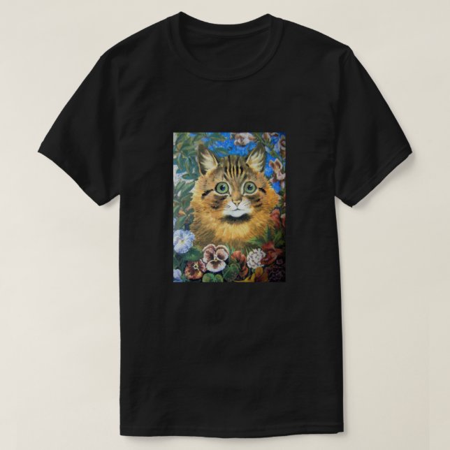 Cat in the flower, Louis Wain T-Shirt (Design Front)
