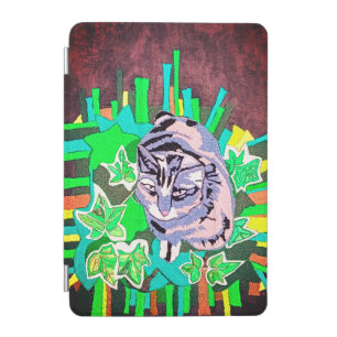 Cat , in the garden iPad mini cover