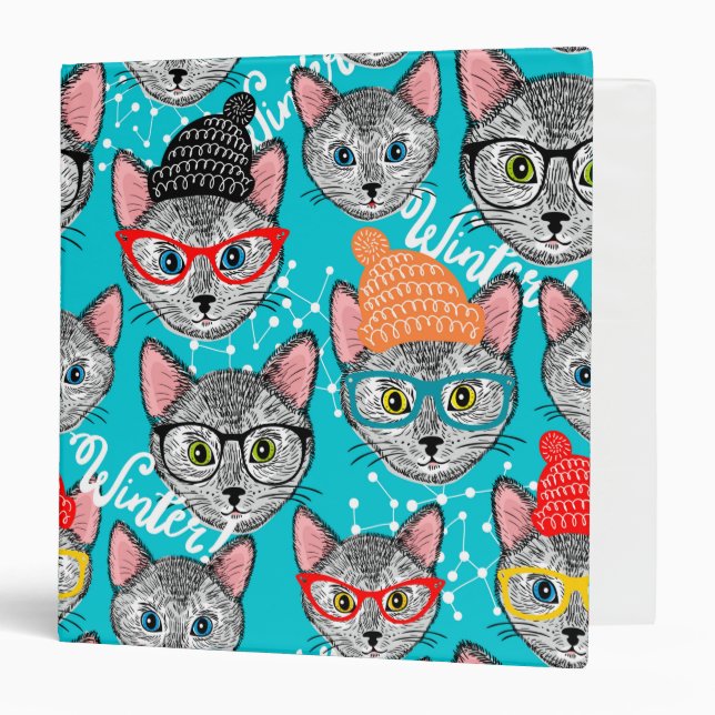 Cat in the hat 3 ring binder (Front/Inside)