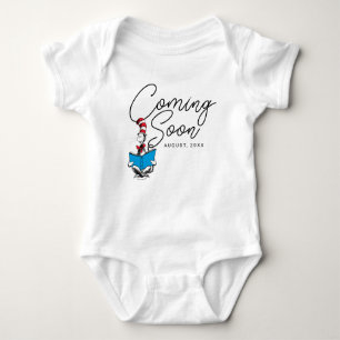 Cat in the Hat   Baby Announcement Baby Bodysuit