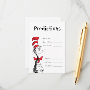 Cat in the Hat Baby Predictions Enclosure Card